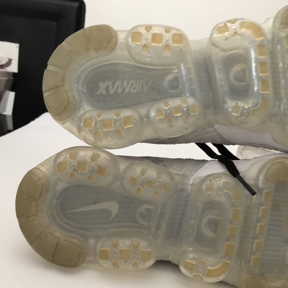 NIKE AIR VAPORMAX FLYNIT 2 WHITE GRAY RUNNING SNEAKERS MENS SIZE 7 - Picture 16 of 16